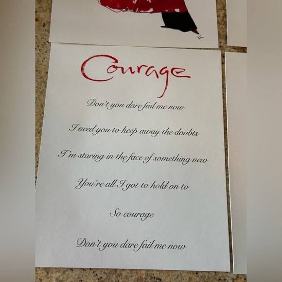 Celine Dion Courage Tour VIP - partial package (Artwork) - Picture 3 of 8